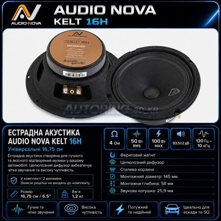 Естрадна акустика AUDIO NOVA KELT 16H