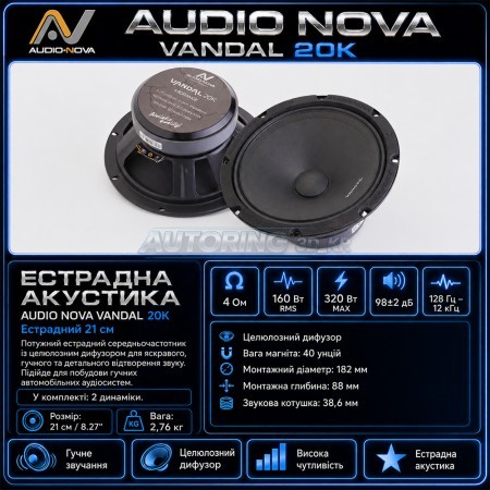 Естрадна акустика AUDIO NOVA VANDAL 20K