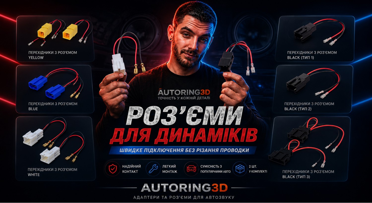 Роз'єми для динаміків