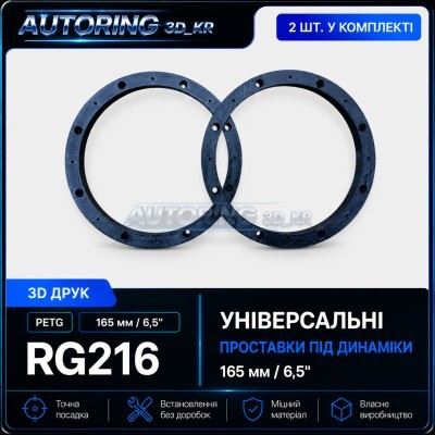 Проставки універсальні під динаміки 165 мм/6,5" RG216