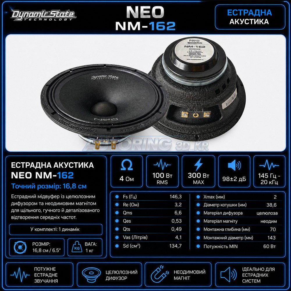 Естрадна акустика DYNAMIC STATE NEO NM-162