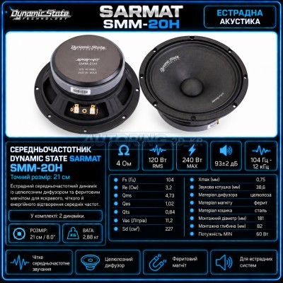 Естрадна акустика Dynamic State SARMAT SMM-20H