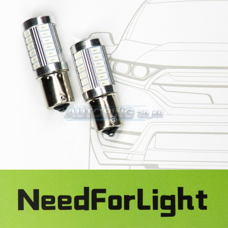 Автомобильные LED лампы NFL Flame 1156 Red (2 шт.)