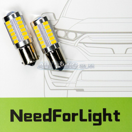 Автомобильные LED лампы NFL Flame 1156 Amber (2 шт.)