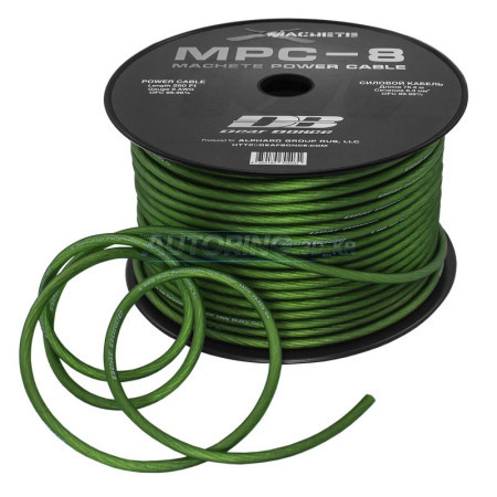 Кабель силовой Deaf Bonce MPC-8GA (Green)